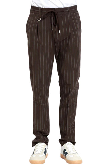 Pinstripe Canvas Trousers
