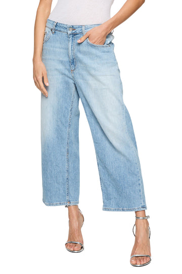 Jeans 5Tasche Wide Leg Tami In Denim Stretch Organico 11 1/2 Oz