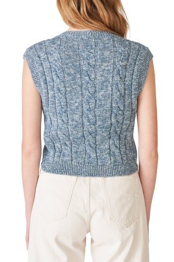 S/M vest in braided knit