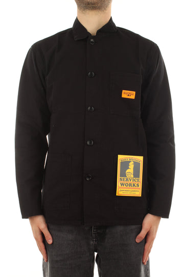 RIPSTOP COVERALL JACKET BLACK