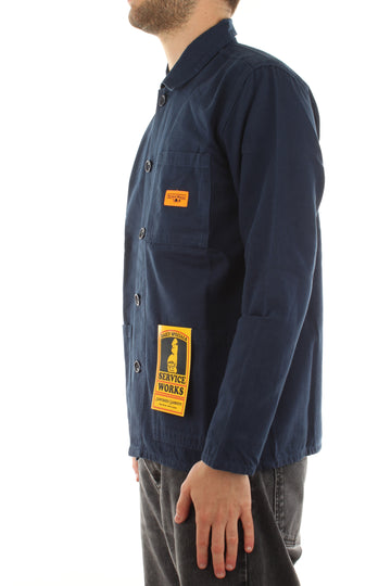 CANVAS COVERALL JACKET NAVY