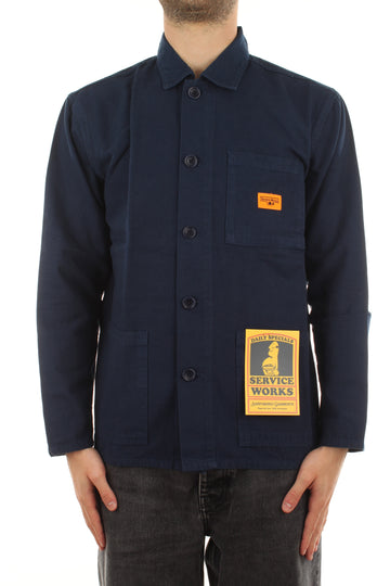 CANVAS COVERALL JACKET NAVY