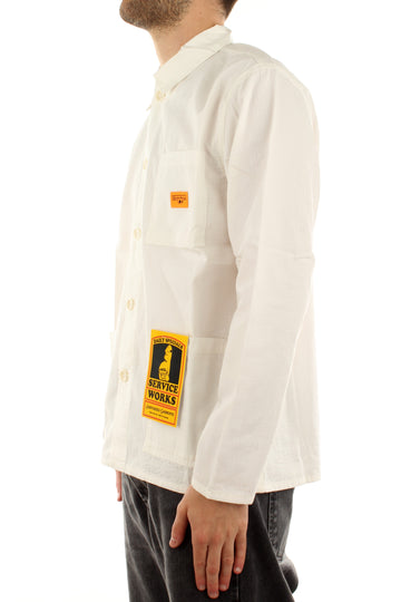 RIPSTOP COVERALL JACKET OFF-WHITE