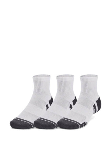 UA Performance Tech Quarter Unisex Socks - Pack of 3 pairs