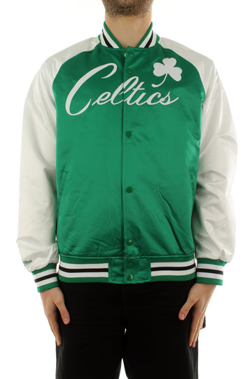 Primetime Lw Satin Jacket Boston Celtics