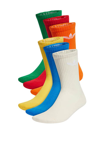 Trefoil Cushion Crew Socks (6 pairs)