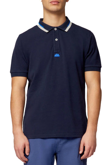 POLO SHIRT IN COMBINED PIQUET COTTON