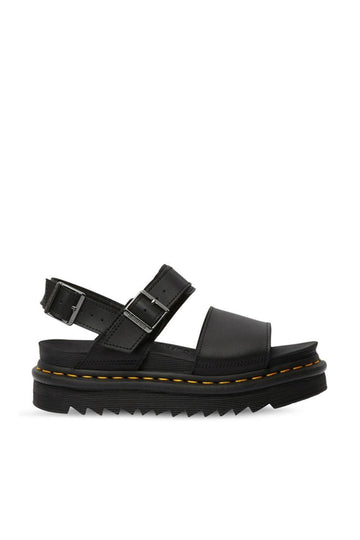 Voss Hydro leather platform sandals with strap