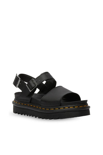 Voss Hydro leather platform sandals with strap
